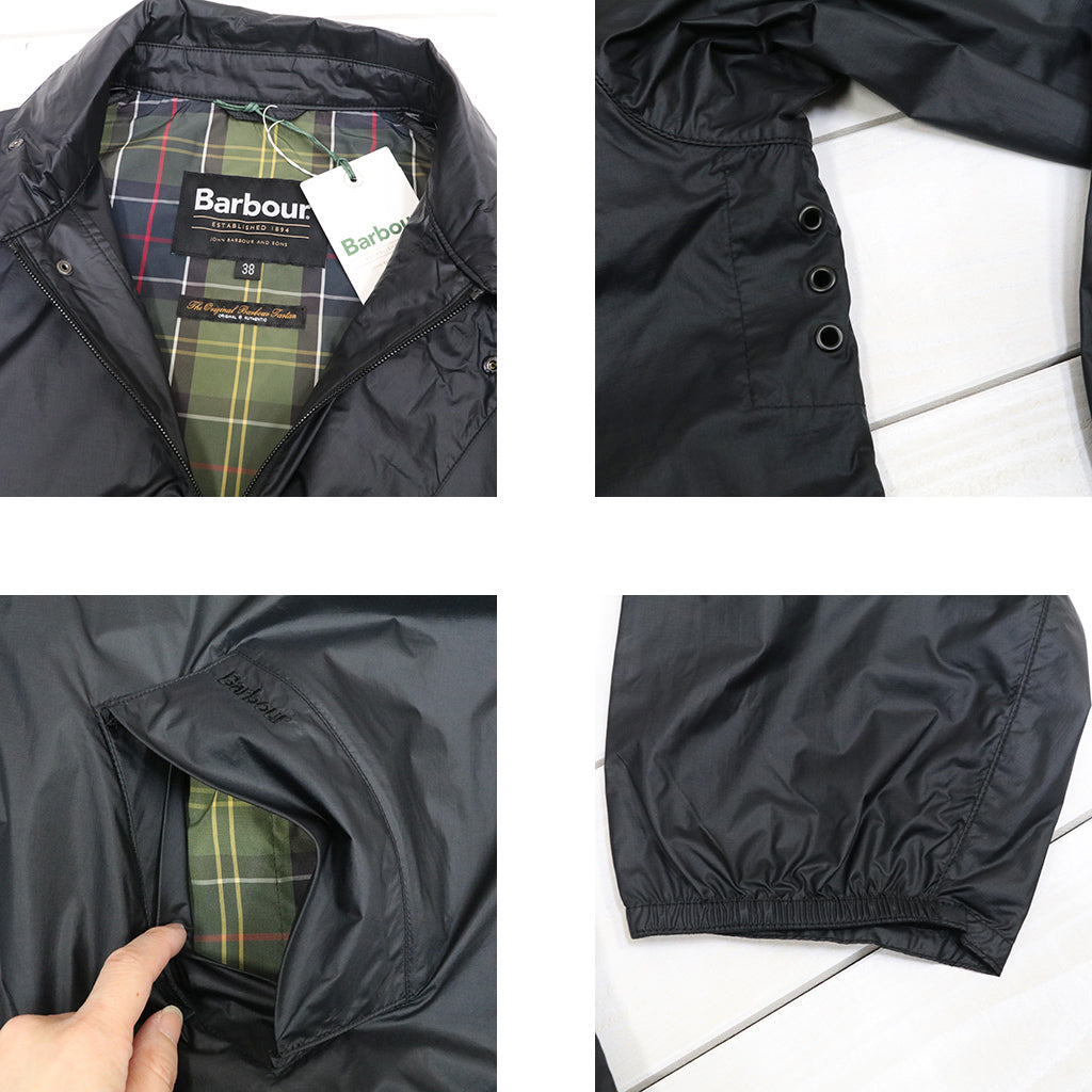 Barbour : TRANSPORT UV SHOWERPROOF JACKET (BLACK)
