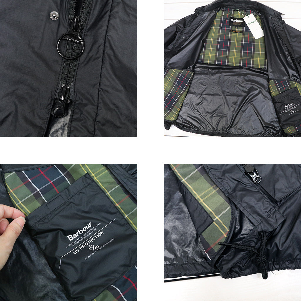 Barbour : TRANSPORT UV SHOWERPROOF JACKET (BLACK)