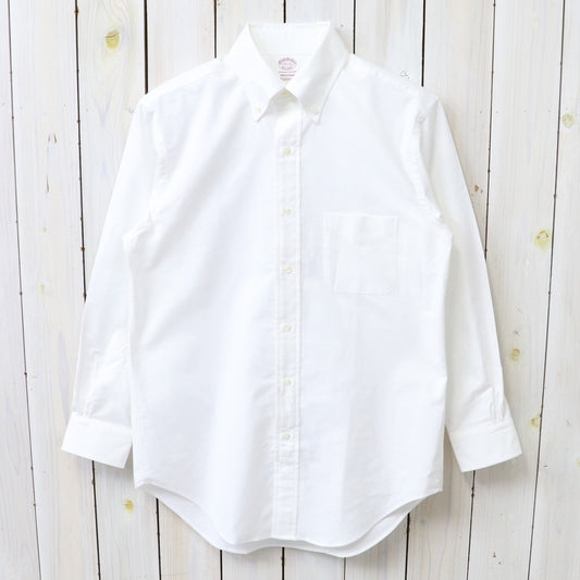 Brooks Brothers : スーピマコットン オックスフォード ドレスシャツ Traditional Fit (WHITE)