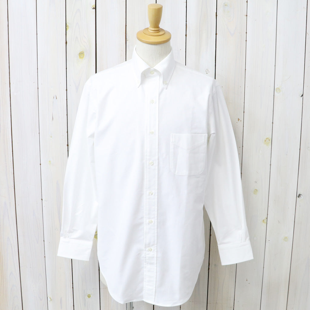 Brooks Brothers : スーピマコットン オックスフォード ドレスシャツ Traditional Fit  (WHITE)