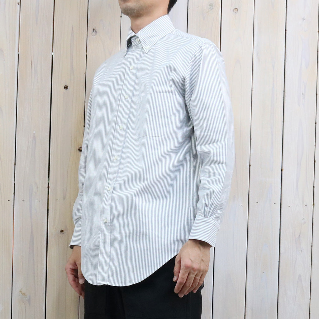 Brooks Brothers : スーピマコットン オックスフォード ドレスシャツ Traditional Fit (BLACK STRIPE)
