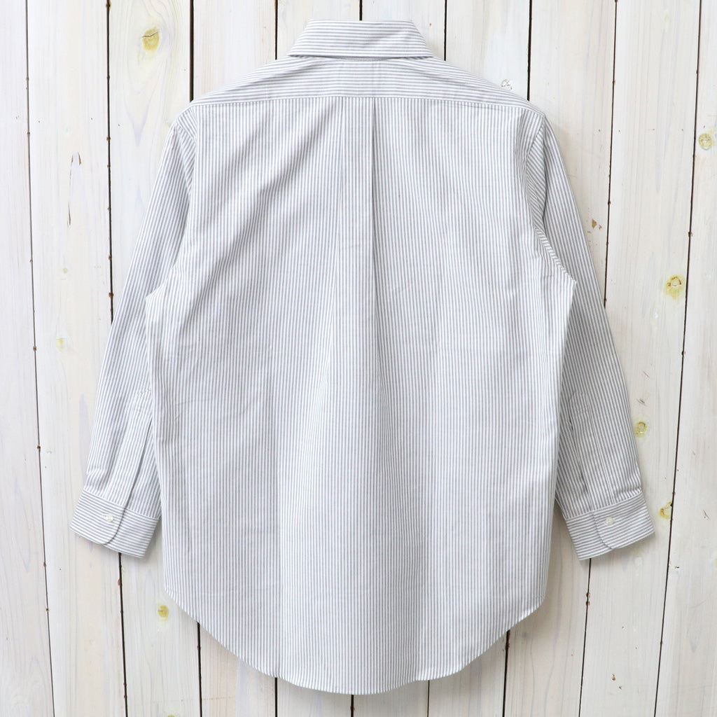 Brooks Brothers : スーピマコットン オックスフォード ドレスシャツ Traditional Fit (BLACK STRIPE)
