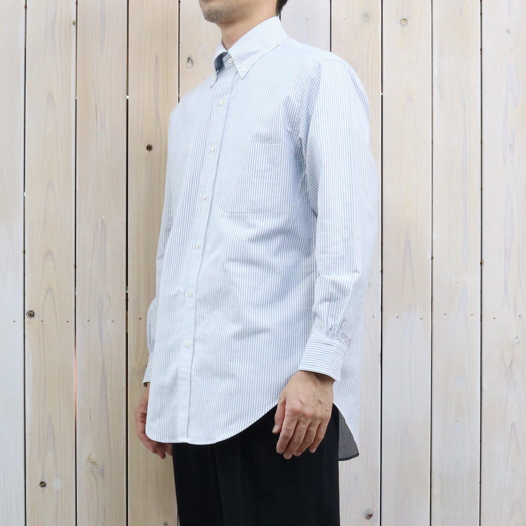 Brooks Brothers : スーピマコットン オックスフォード ドレスシャツ Traditional Fit  (BLUE STRIPE)