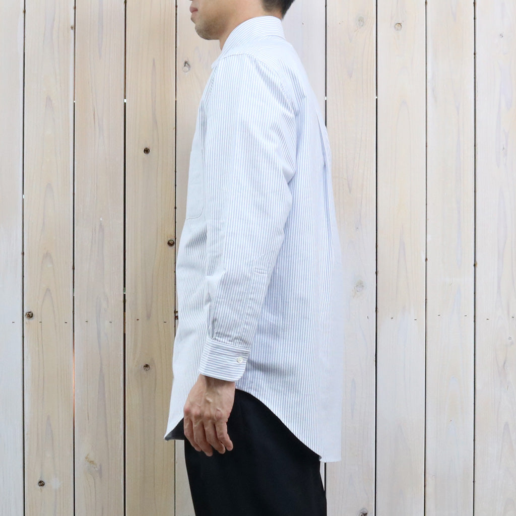 Brooks Brothers : スーピマコットン オックスフォード ドレスシャツ Traditional Fit  (BLUE STRIPE)