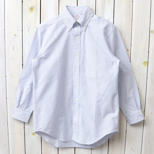 Brooks Brothers : スーピマコットン オックスフォード ドレスシャツ Traditional Fit  (BLUE STRIPE)
