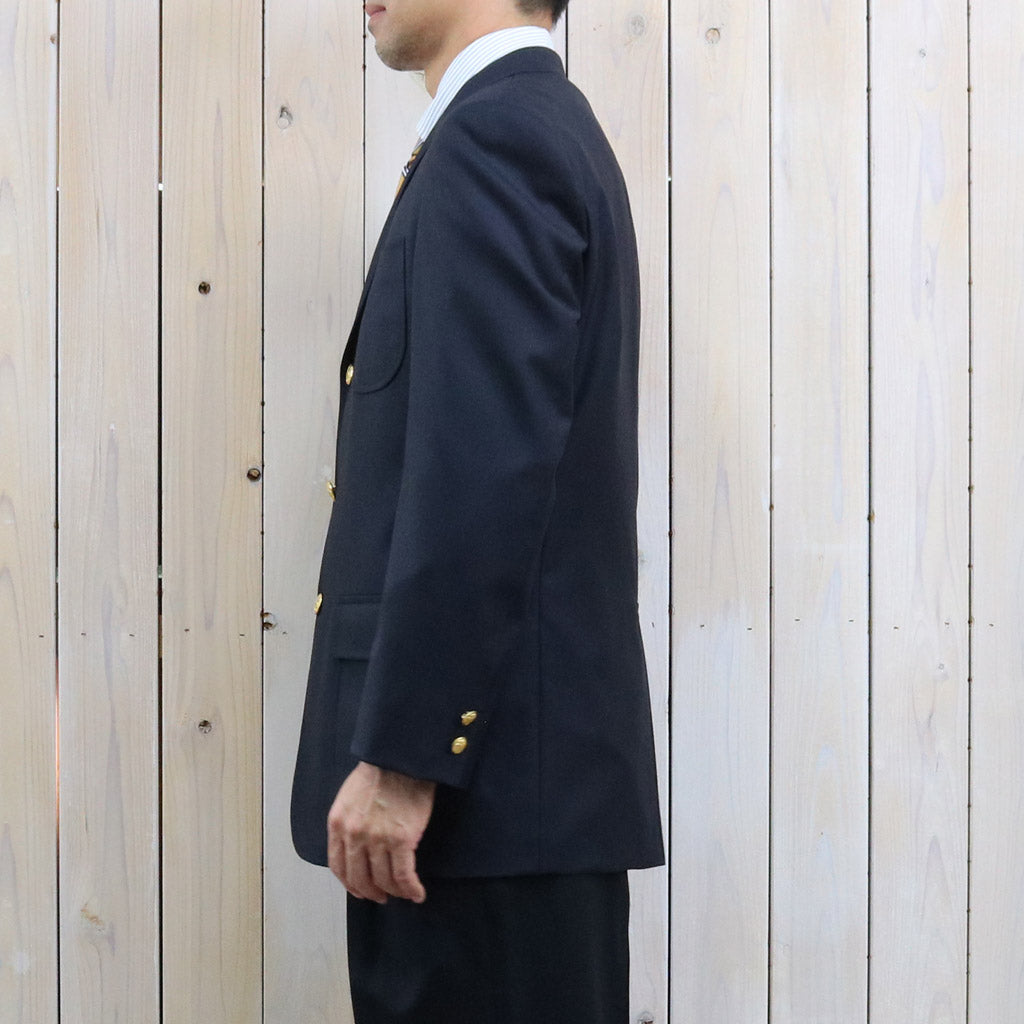Brooks Brothers : ウールサージ 段返り3釦ブレザー Traditional Fit (Navy)