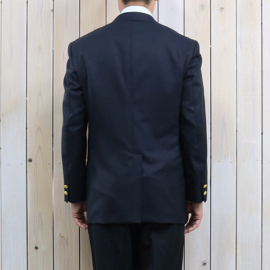 Brooks Brothers : ウールサージ 段返り3釦ブレザー Traditional Fit (Navy)