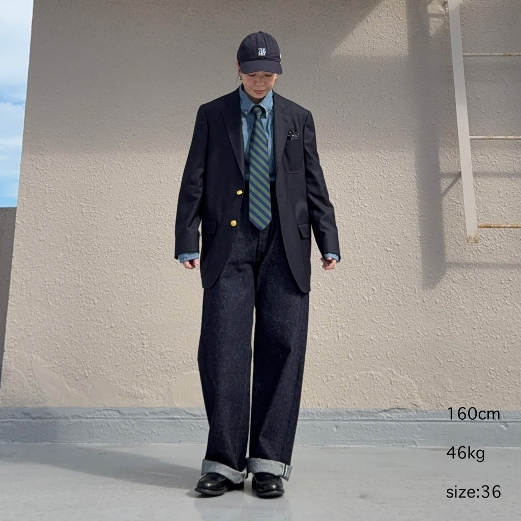 Brooks Brothers : ウールサージ 段返り3釦ブレザー Traditional Fit (Navy)