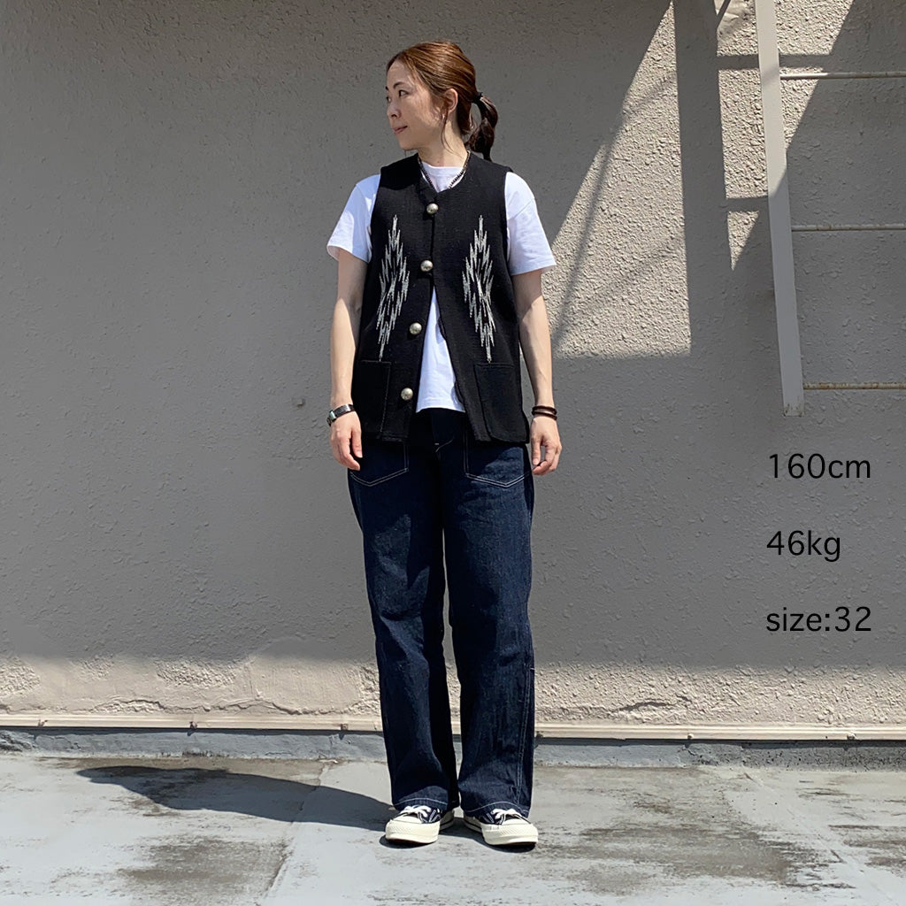 【SALE50OFF】TRUJILLO’S『Chimayo Vest』(Black)