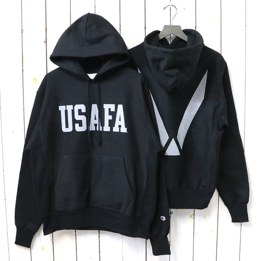 Champion『USAFA CHAMPION REVERSE WEAVE HOODIE』(BLACK)