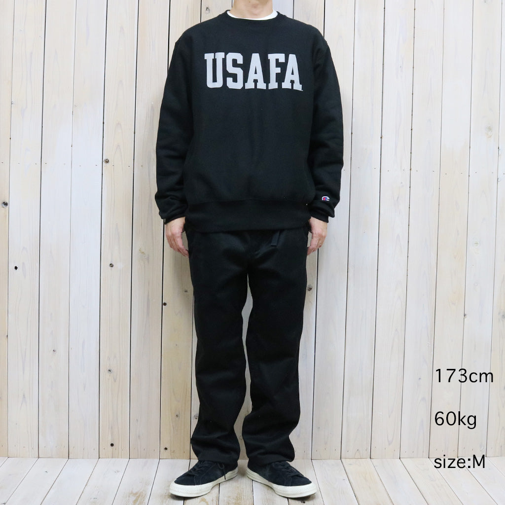 Champion『USAFA CHAMPION REVERSE WEAVE CREWNECK』(BLACK)