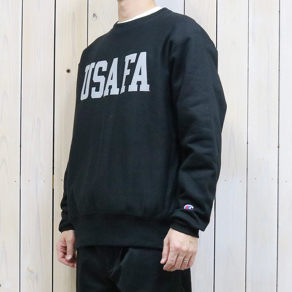 Champion『USAFA CHAMPION REVERSE WEAVE CREWNECK』(BLACK)