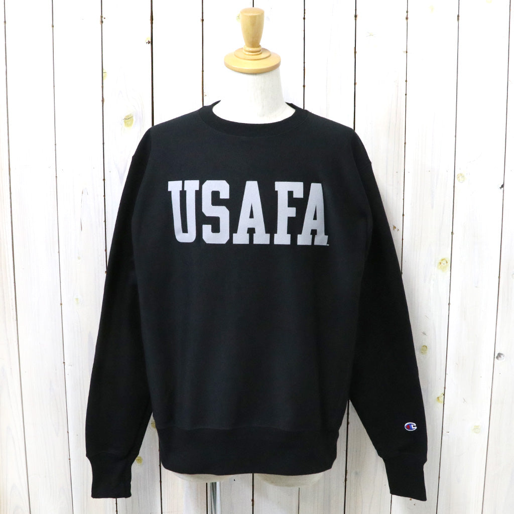 Champion『USAFA CHAMPION REVERSE WEAVE CREWNECK』(BLACK)