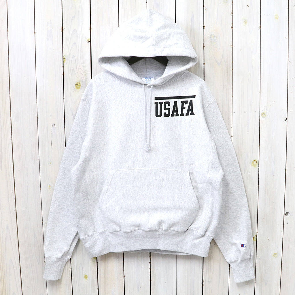 【SALE30%OFF】Champion : USAFA Bar Letter CHAMPION REVERSE WEAVE HOODIE (ASH GREY)