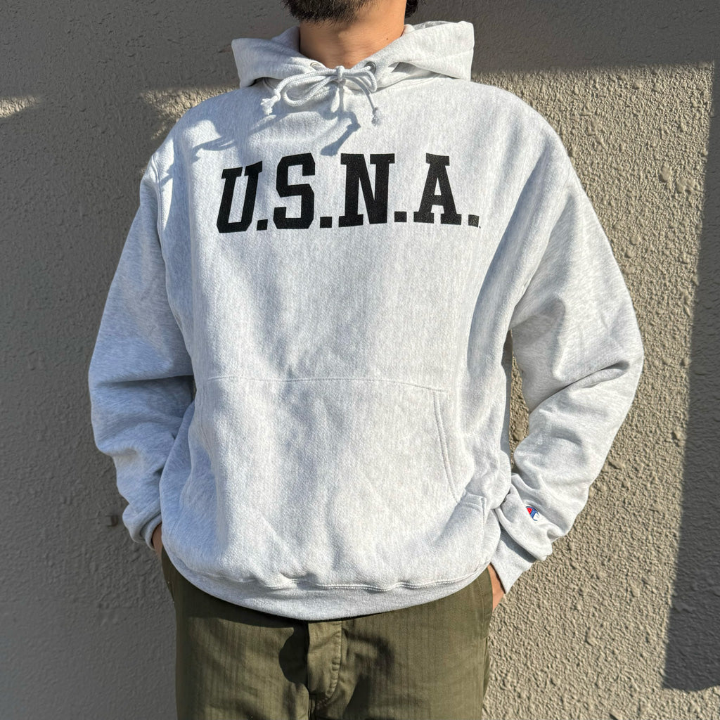 Champion『U.S.N.A. CHAMPION REVERSE WEAVE HOOD』(ASH GREY)