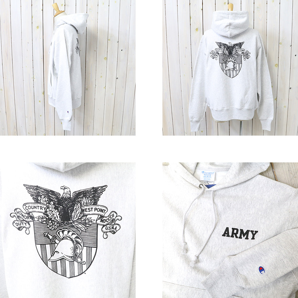 【SALE30%OFF】Champion : ARMY WEST POINT CHAMPION 2-SIDED REVERSE WEAVE HOOD (ASH GREY)
