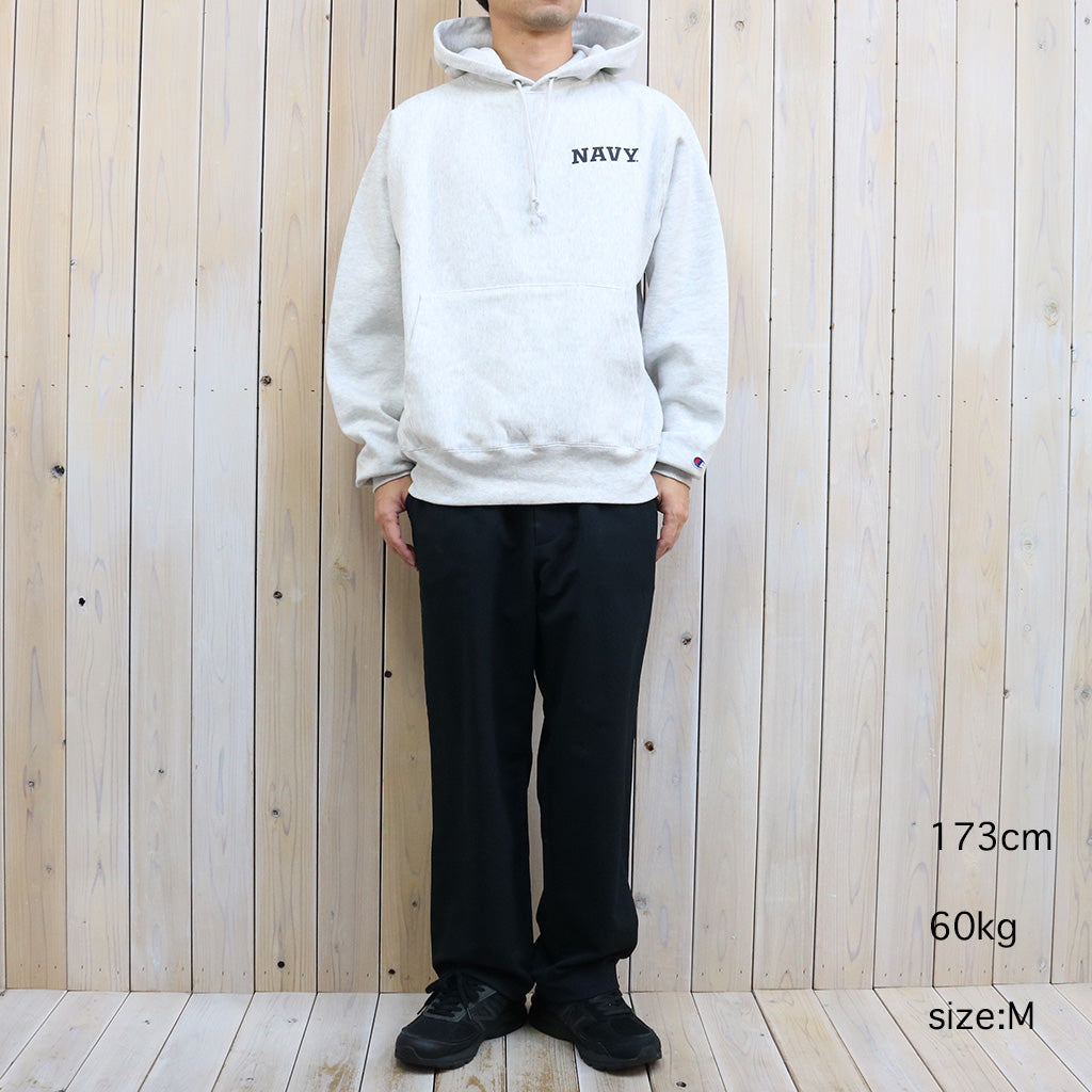 【SALE30%OFF】Champion : NAVY CHAMPION 2-SIDED REVERSE WEAVE HOOD (ASH GREY)