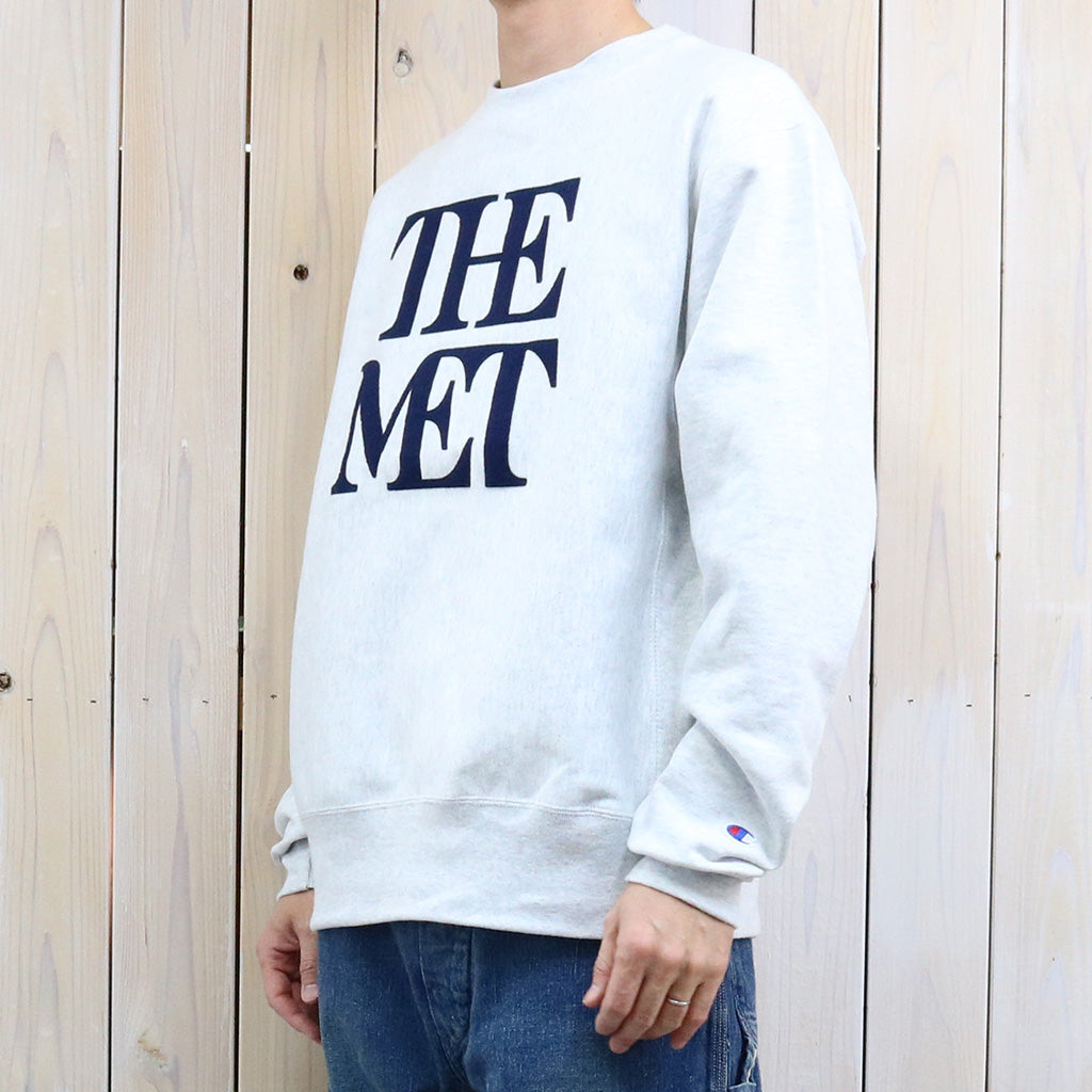 Champion : MET LOGO CHAMPION REVERSE WEAVE CREW (ASH GREY)