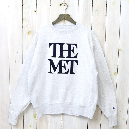 Champion : MET LOGO CHAMPION REVERSE WEAVE CREW (ASH GREY)