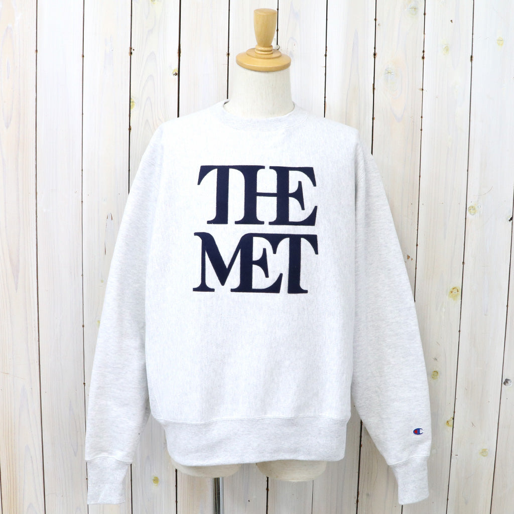 Champion : MET LOGO CHAMPION REVERSE WEAVE CREW (ASH GREY)