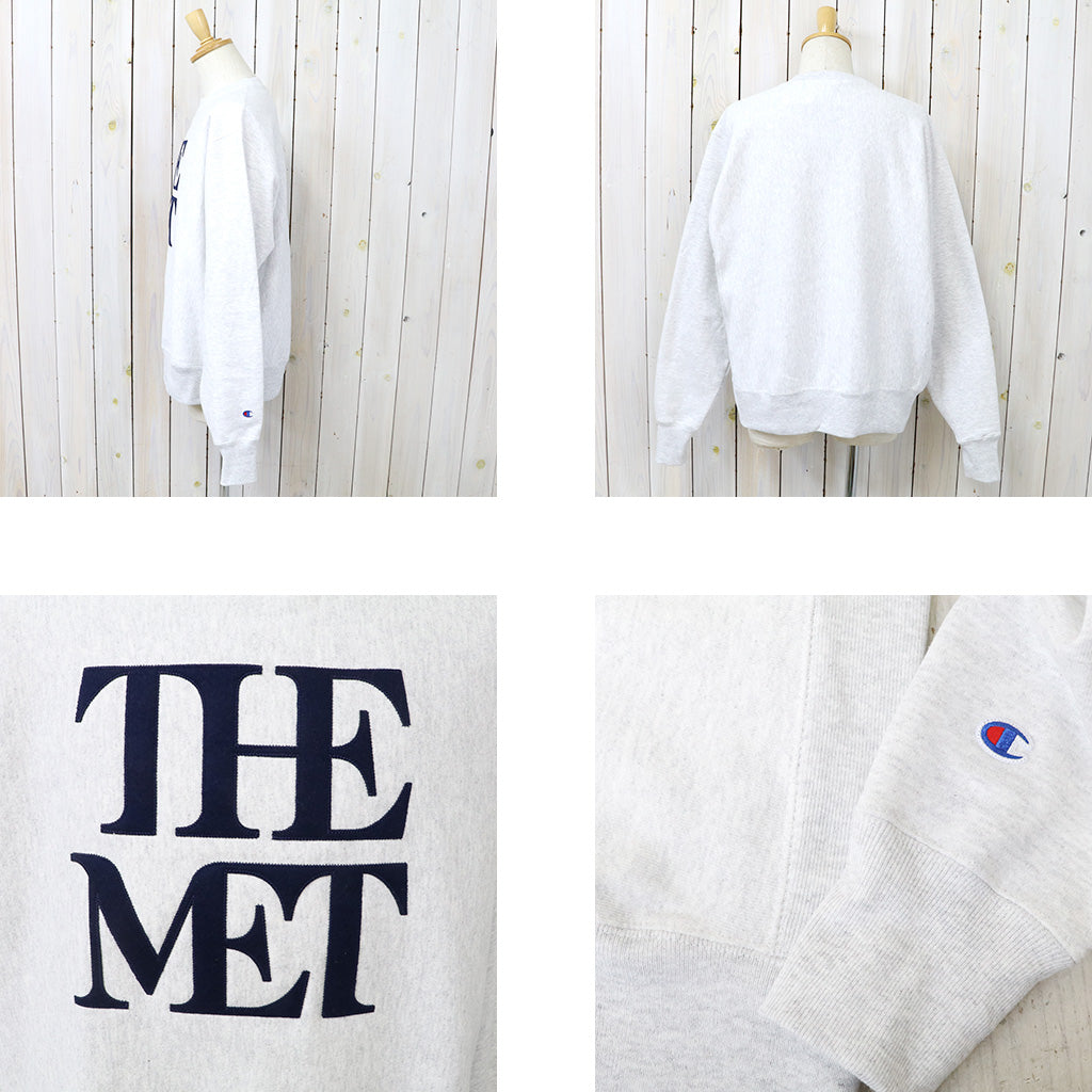 Champion : MET LOGO CHAMPION REVERSE WEAVE CREW (ASH GREY)