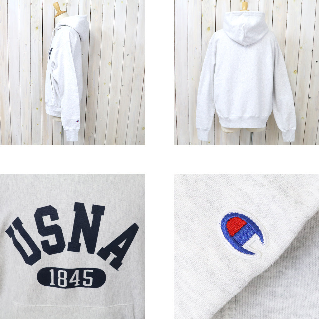 【SALE30%OFF】Champion : USNA 1845 CHAMPION REVERSE WEAVE HOOD (ASH GREY)