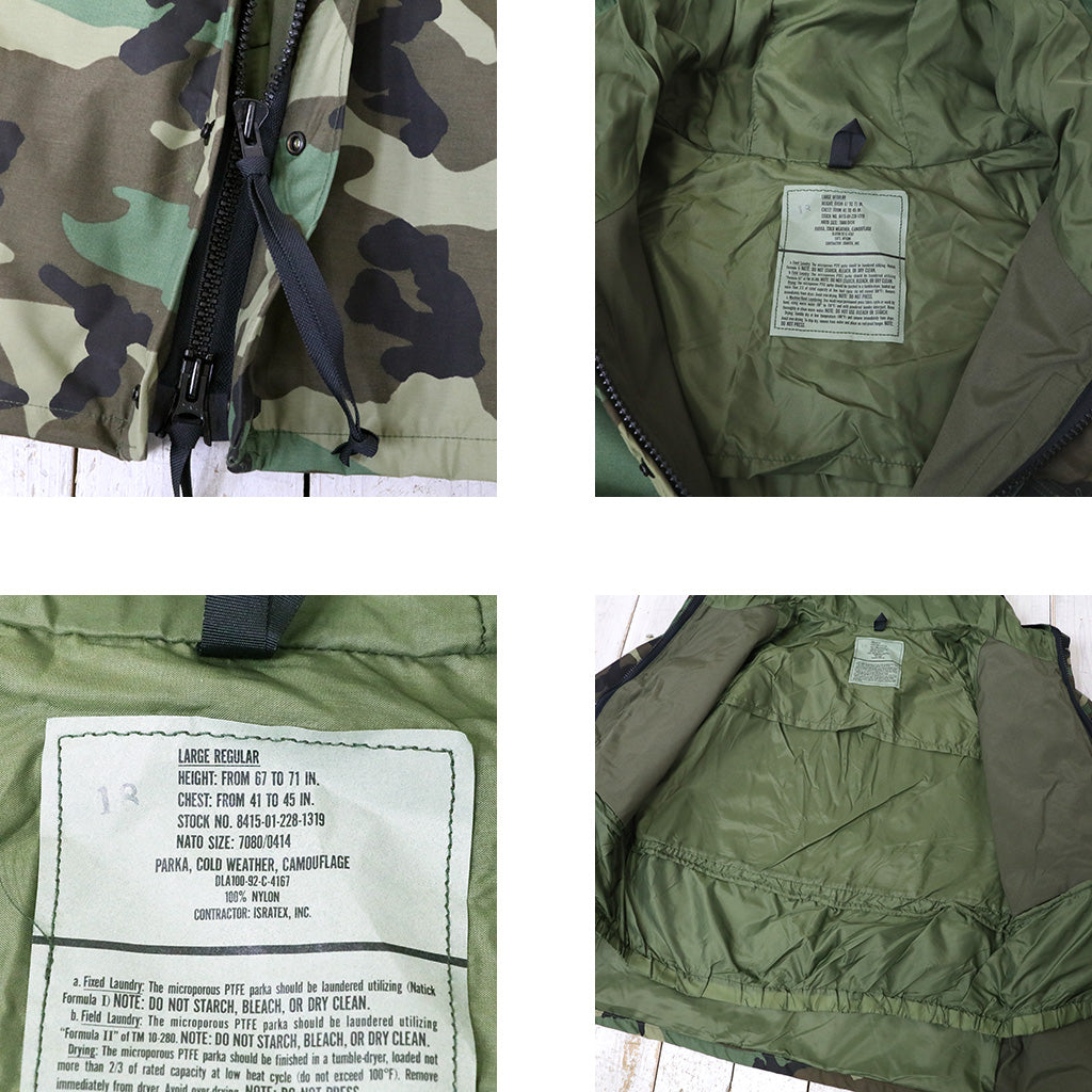 DEAD STOCK : ECWCS GEN1 LEVEL6 GORE-TEX PARKA (WOODLAND CAMO)