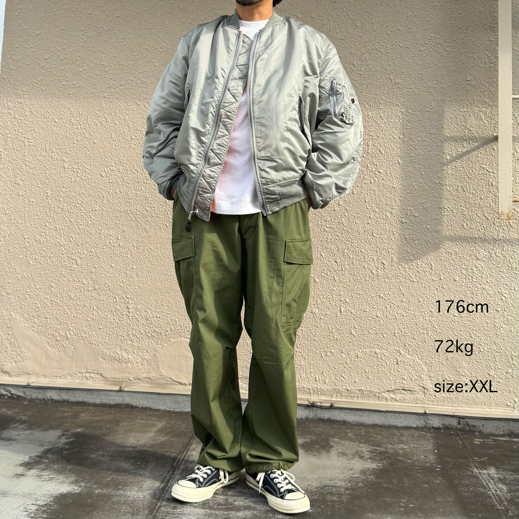 ALPHA INDUSTRIES : JACKET,FLYER’S,MAN INTERMEDIATE MA-1 (SILVER GREY)