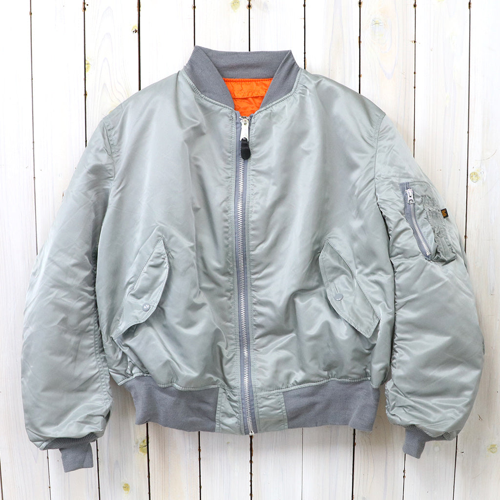 ALPHA INDUSTRIES : JACKET,FLYER’S,MAN INTERMEDIATE MA-1 (SILVER GREY)