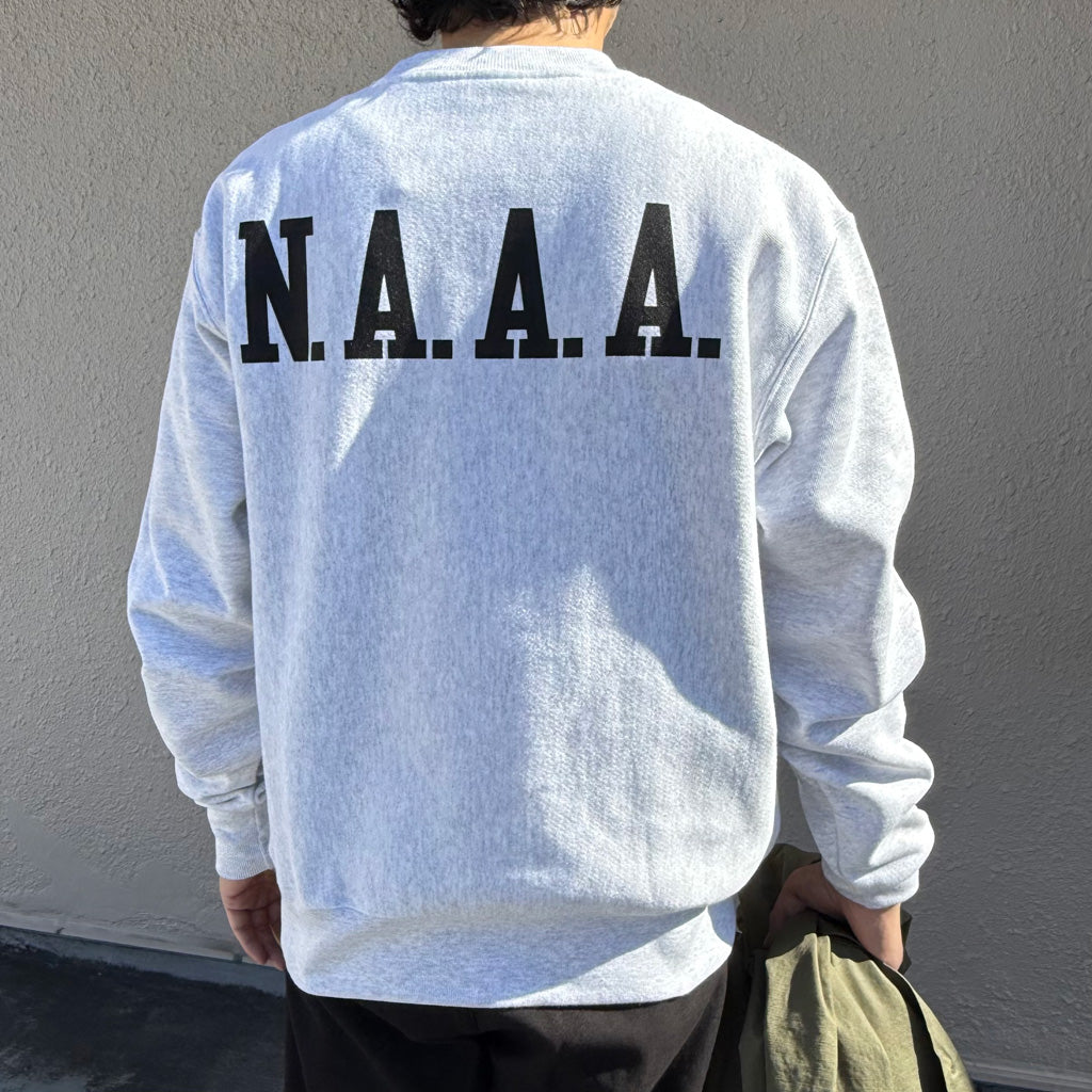 Champion : N.A.A.A CHAMPION REVERSE WEAVE CREWNECK (ASH GREY)
