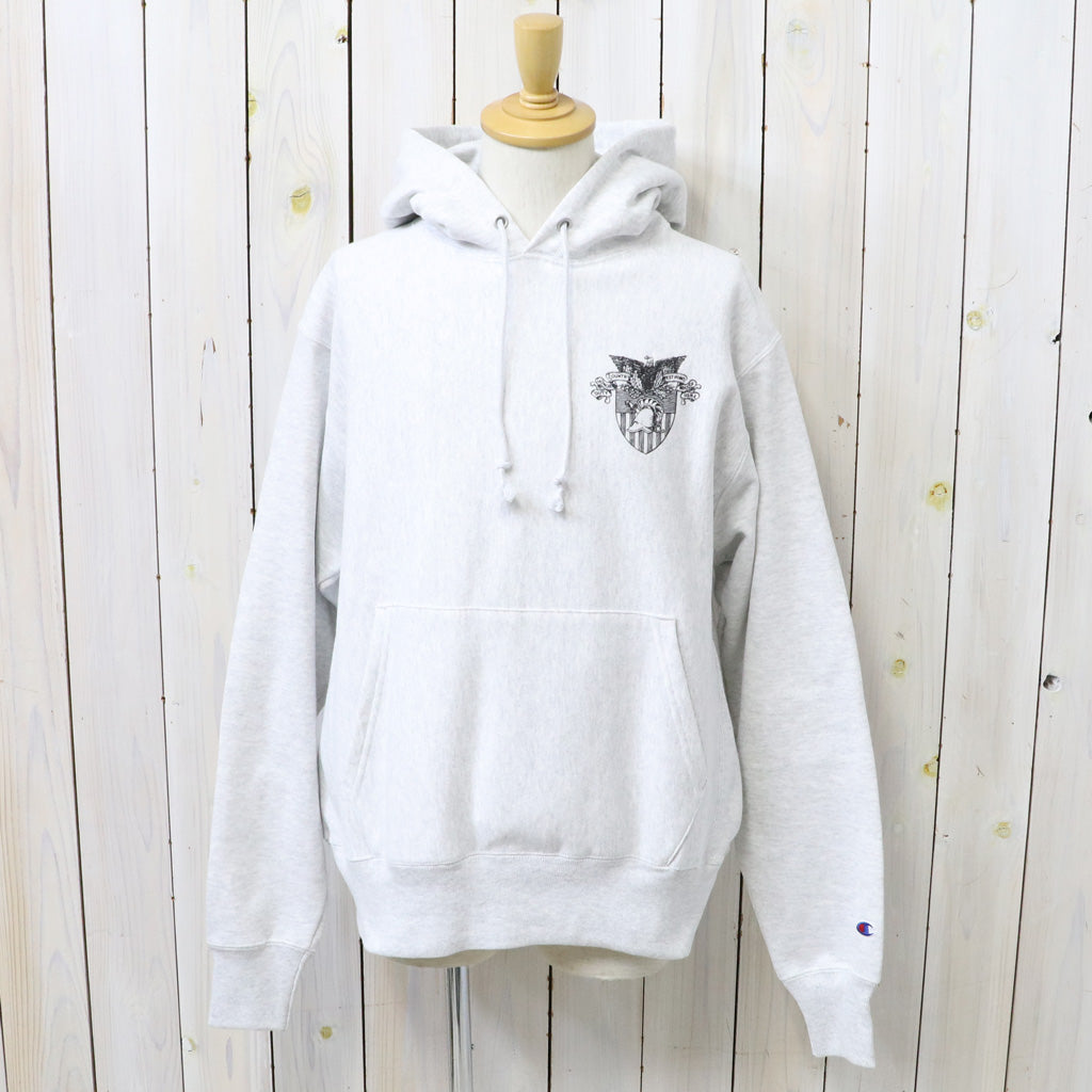 Champion : ARMY CREST CHAMPION REVERSE WEAVE HOOD (ASH GREY)