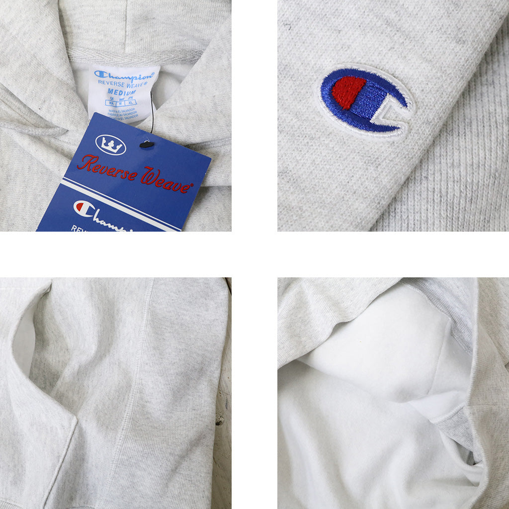 Champion : ARMY CREST CHAMPION REVERSE WEAVE HOOD (ASH GREY)