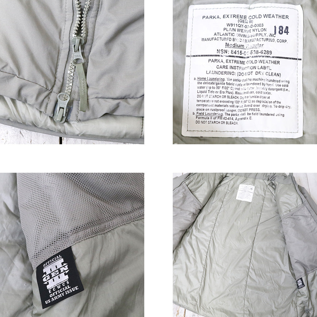 MILITARY USED : ECWCS GEN3 LEVEL7 PRIMALOFT (Medium-Reglar)