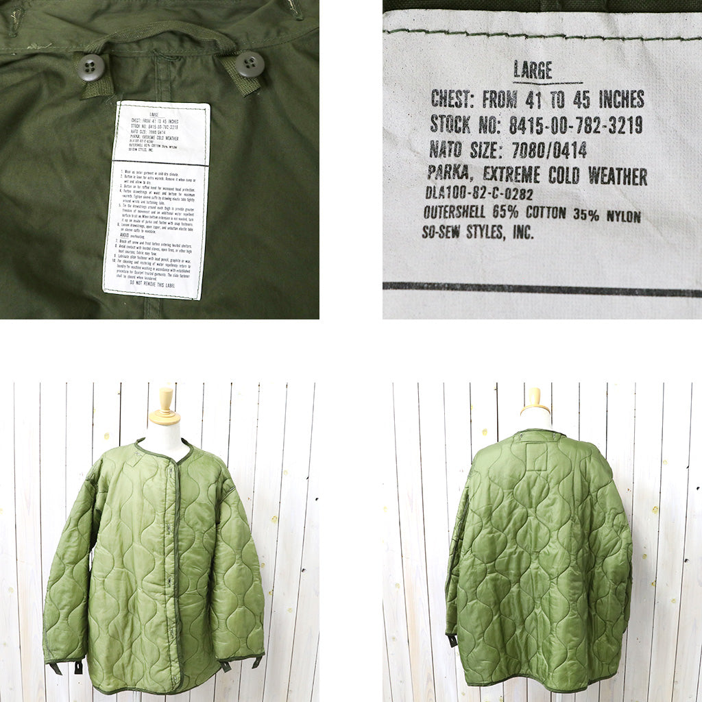 DEAD STOCK : M-65 FISH TAIL PARKA-FULL SET (LARGE/TYPE A)