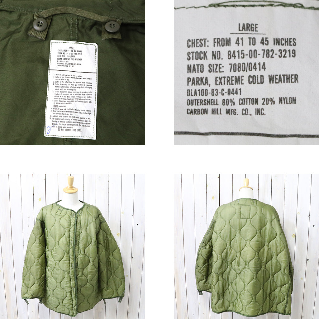 DEAD STOCK : M-65 FISH TAIL PARKA-FULL SET (LARGE/TYPE C)