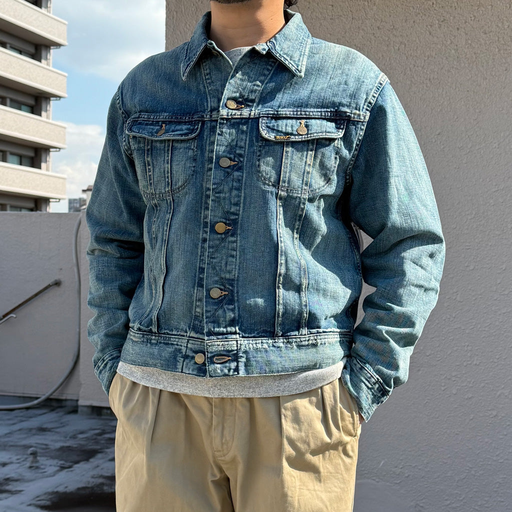 Double RL : INDIGO DENIM JACKET (LEELAND WASH)