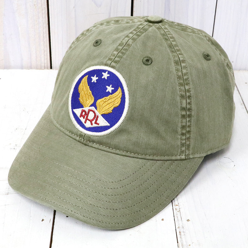 Double RL : GARMENT DYE TWILL BALL CAP (BREWSTER GREEN)