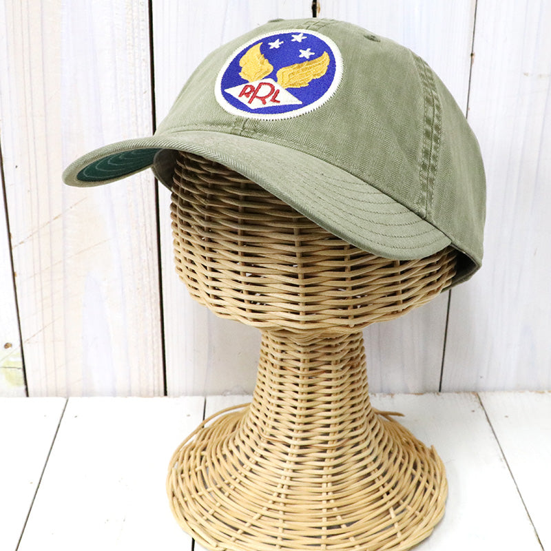 Double RL : GARMENT DYE TWILL BALL CAP (BREWSTER GREEN)