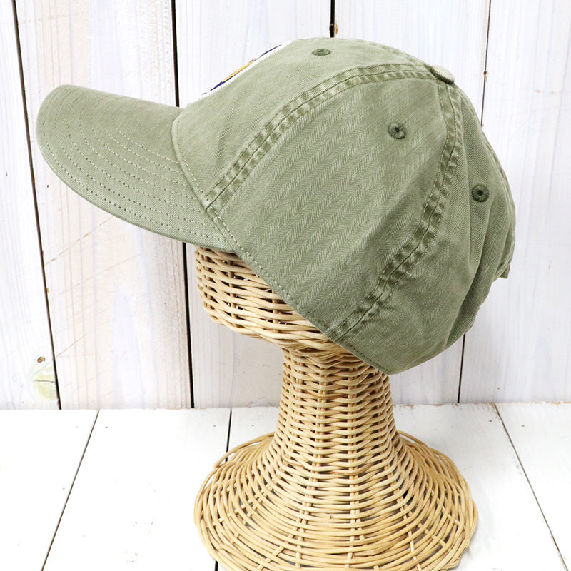 Double RL : GARMENT DYE TWILL BALL CAP (BREWSTER GREEN)