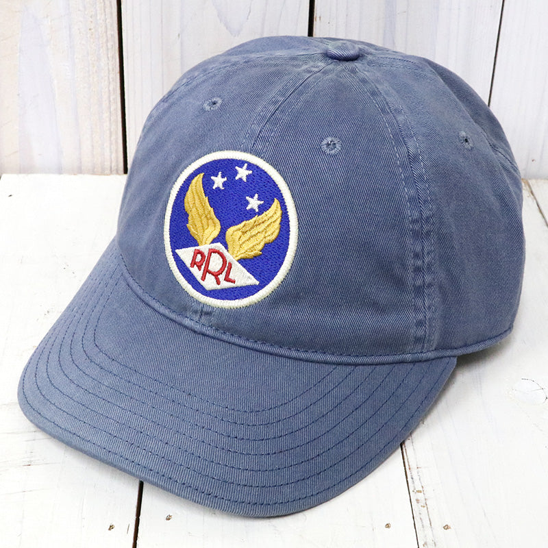 Double RL『GARMENT DYE TWILL BALL CAP』(BLUE)