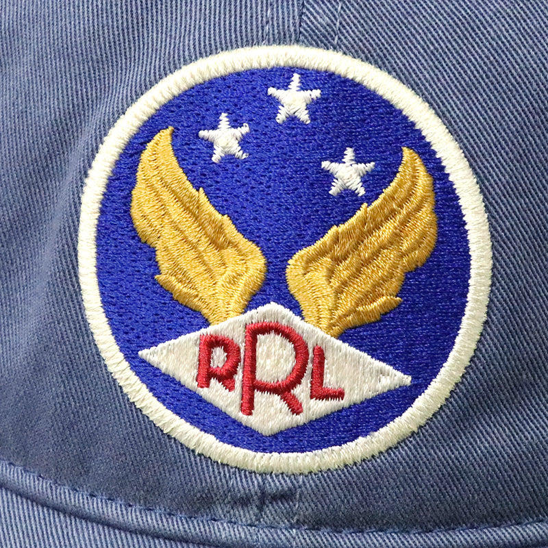 Double RL『GARMENT DYE TWILL BALL CAP』(BLUE)