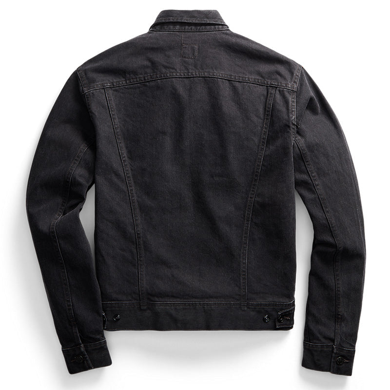 Double RL : DENIM TRUCKER JACKET (BLACK)