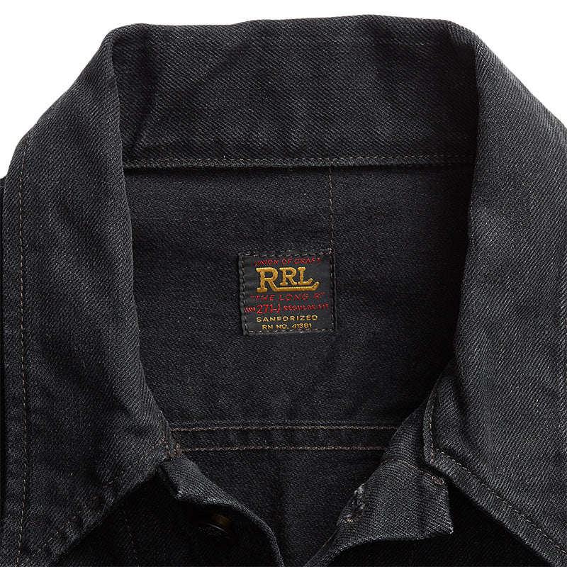Double RL : DENIM TRUCKER JACKET (BLACK)