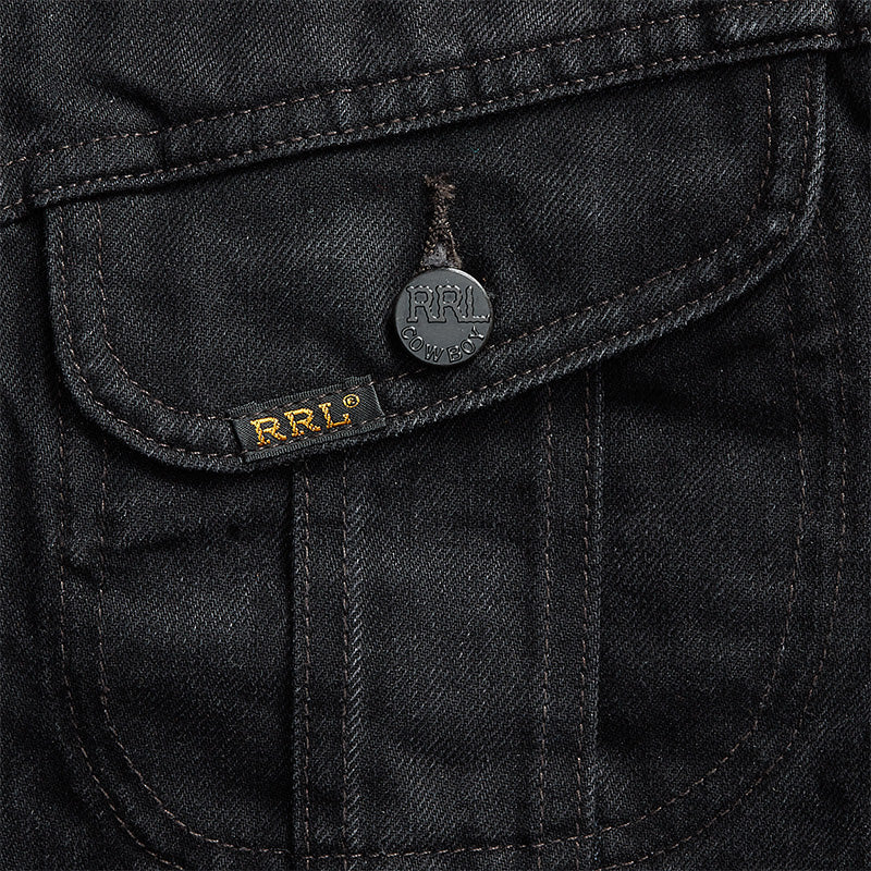 Double RL : DENIM TRUCKER JACKET (BLACK)