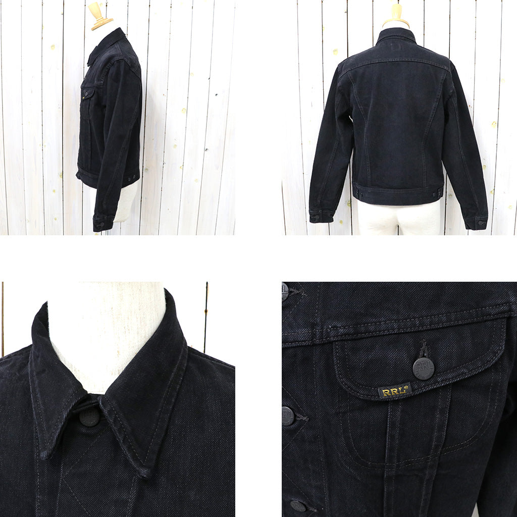 Double RL : DENIM TRUCKER JACKET (BLACK)