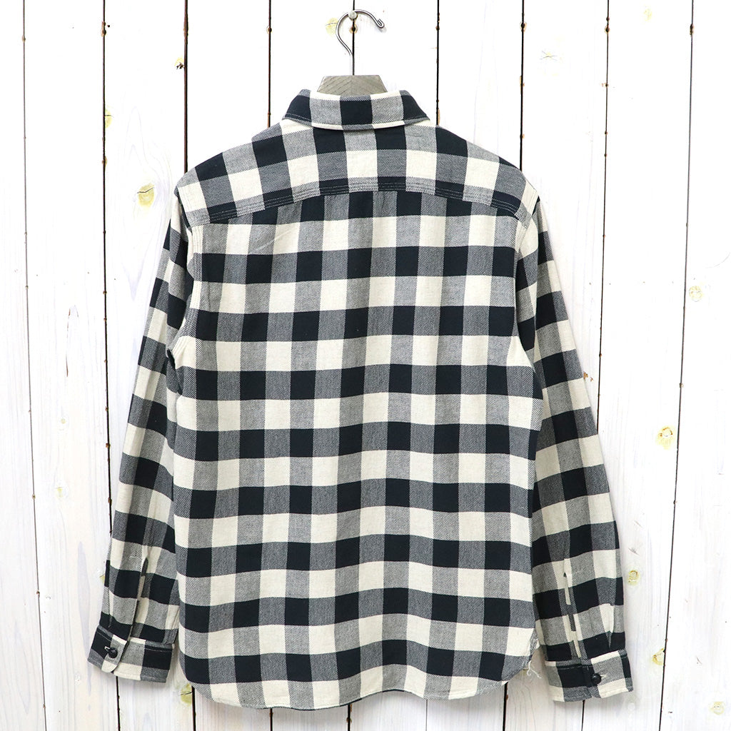 Double RL : BUFFALO CHECK TWILL WORK SHIRT (NATURAL)