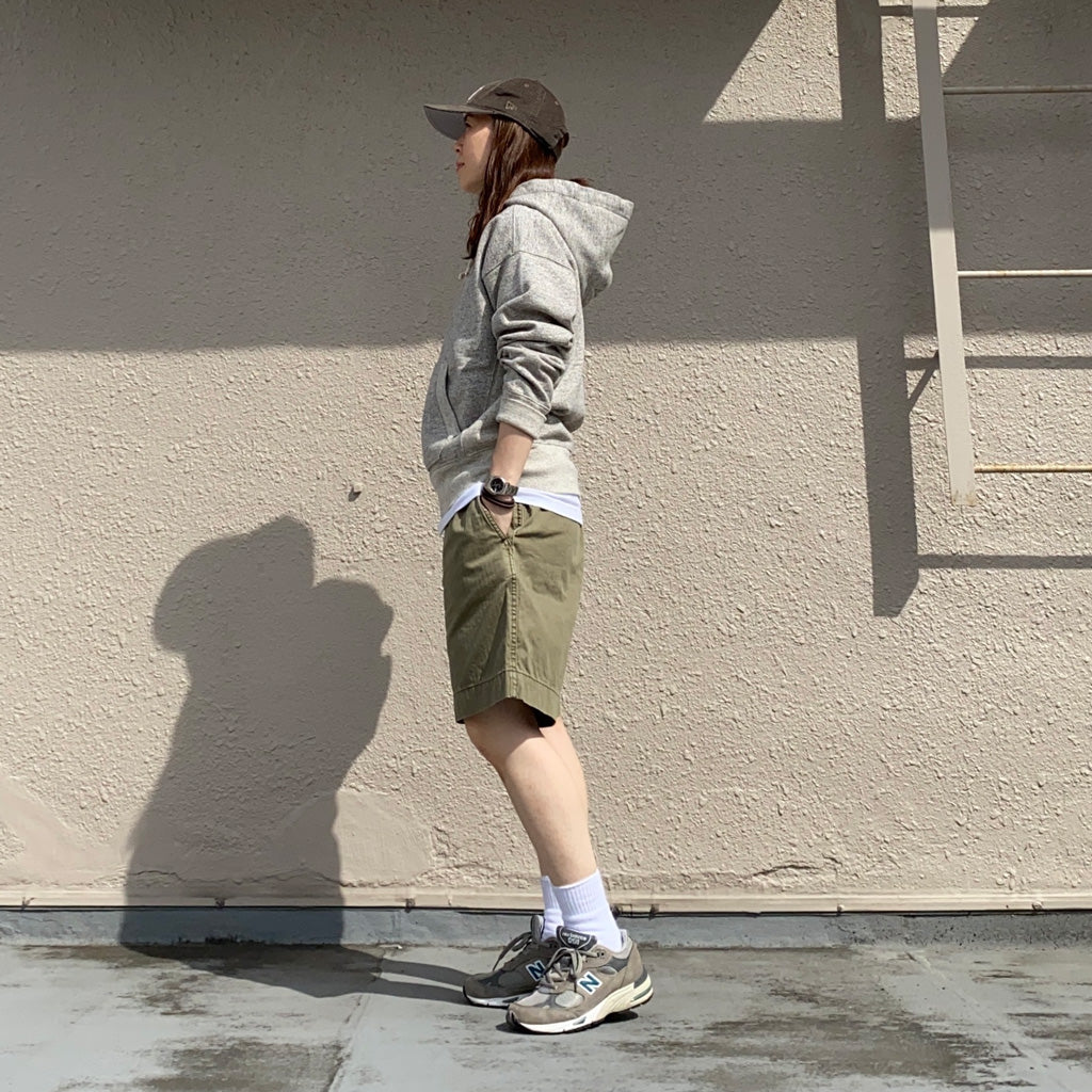Double RL : HERRINGBONE TWILL FIELD SHORT (OLIVE)