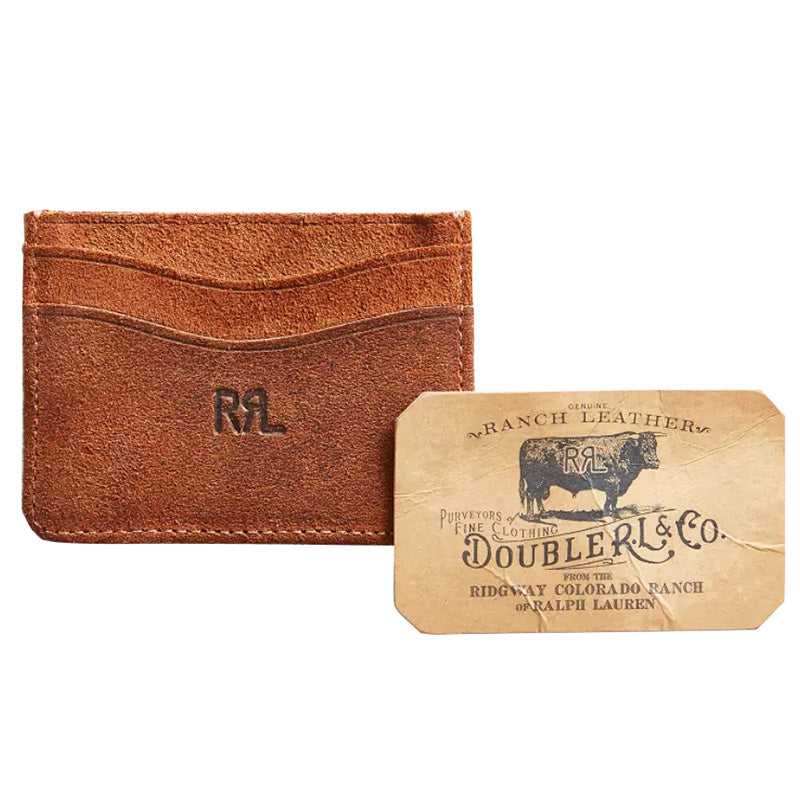 Double RL『ROUGHOUT SUEDE CARD HOLDER』