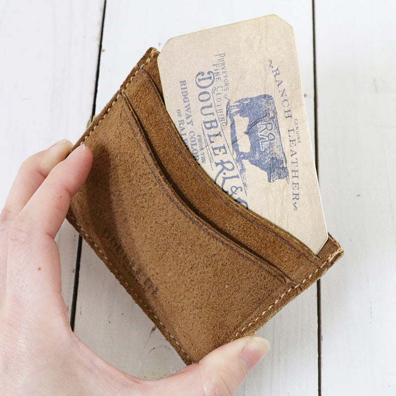 Double RL『ROUGHOUT SUEDE CARD HOLDER』