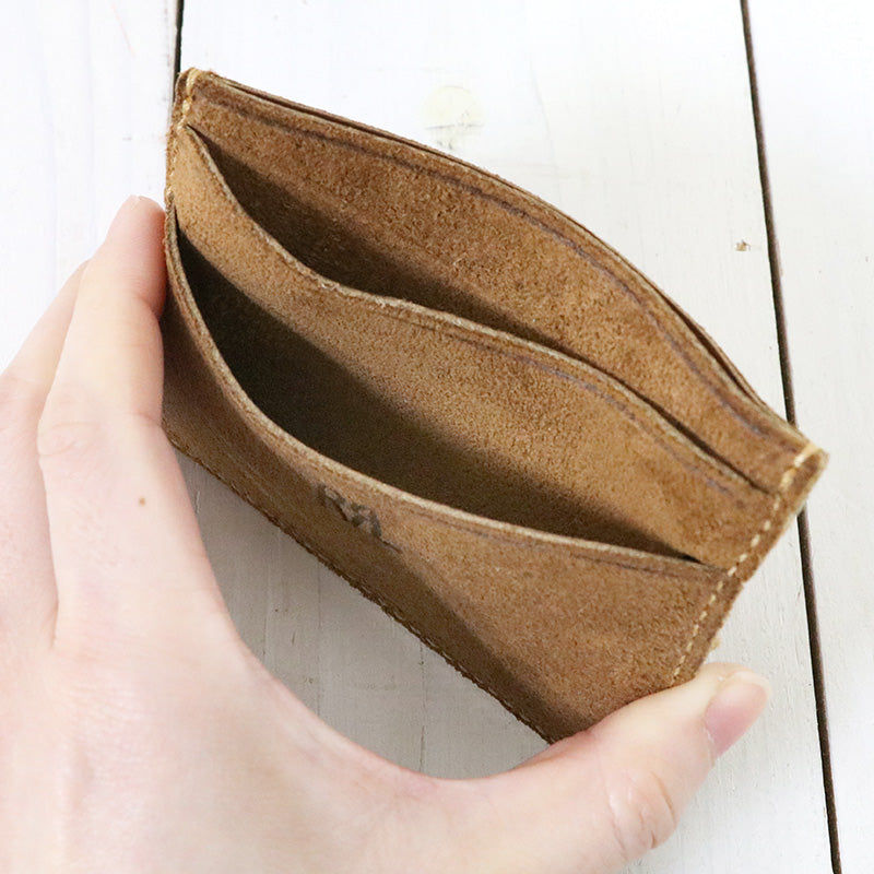 Double RL『ROUGHOUT SUEDE CARD HOLDER』